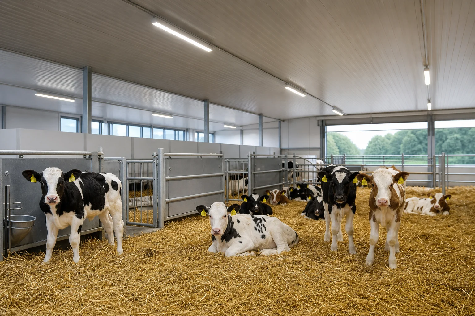 Optimale Beleuchtung für Kälberställe mit speziellen Stalllampen